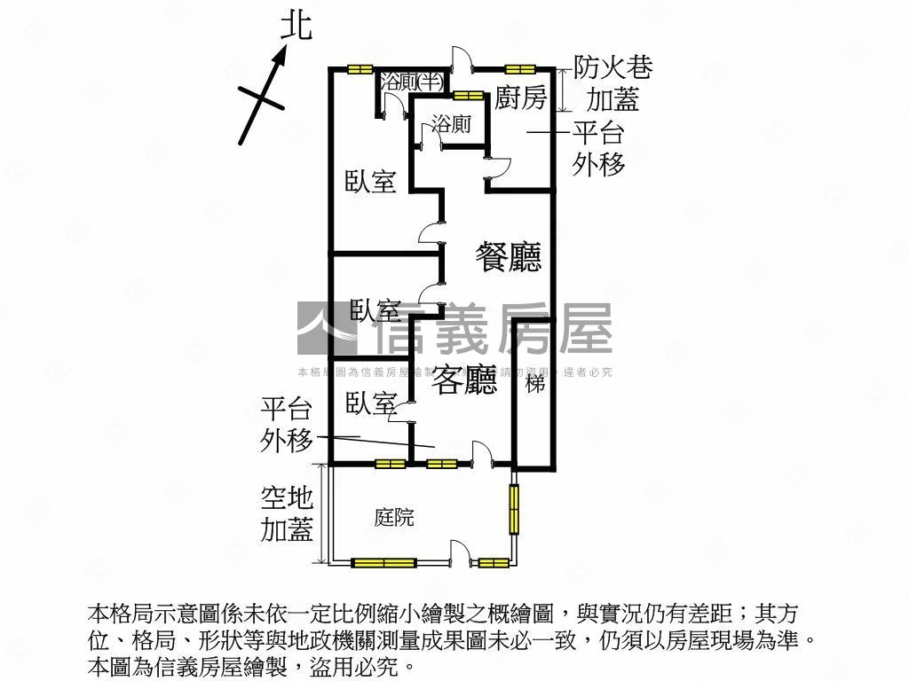 新埔大庭院漂亮一樓房屋室內格局與周邊環境