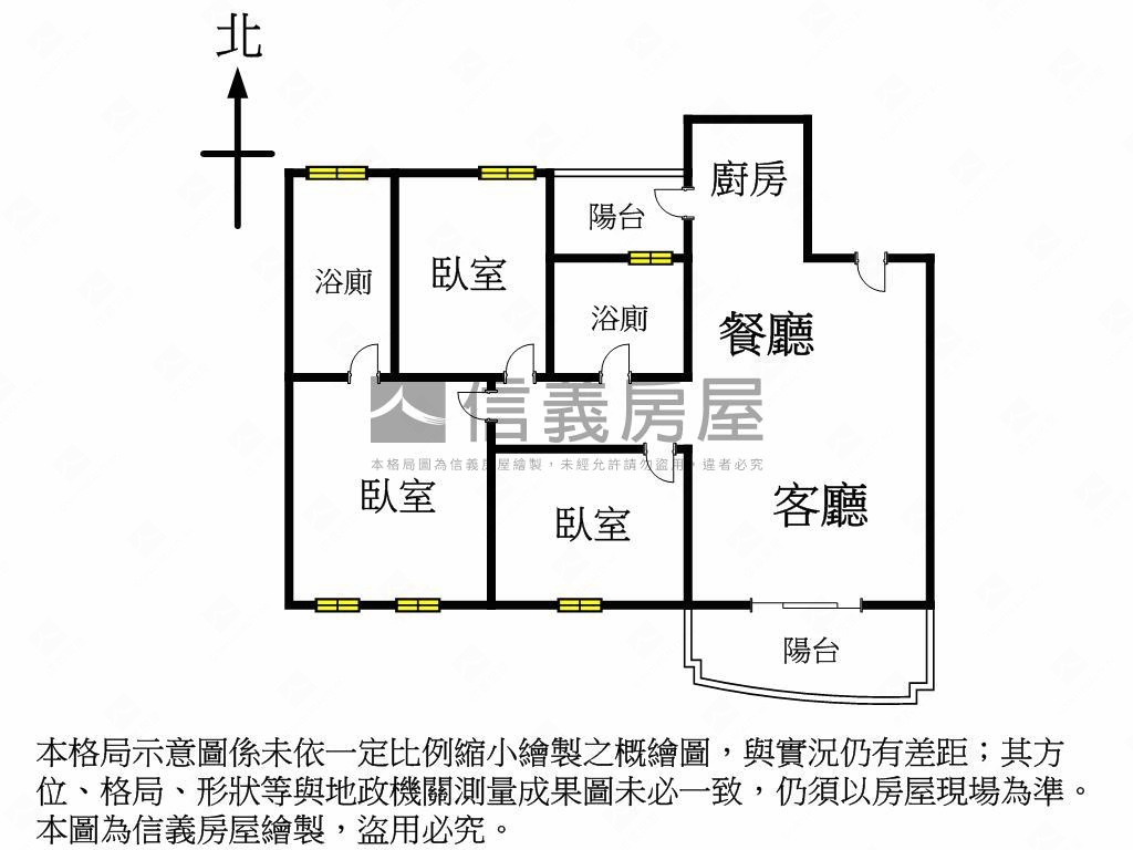 元城千謙苑朝南大三房平車房屋室內格局與周邊環境