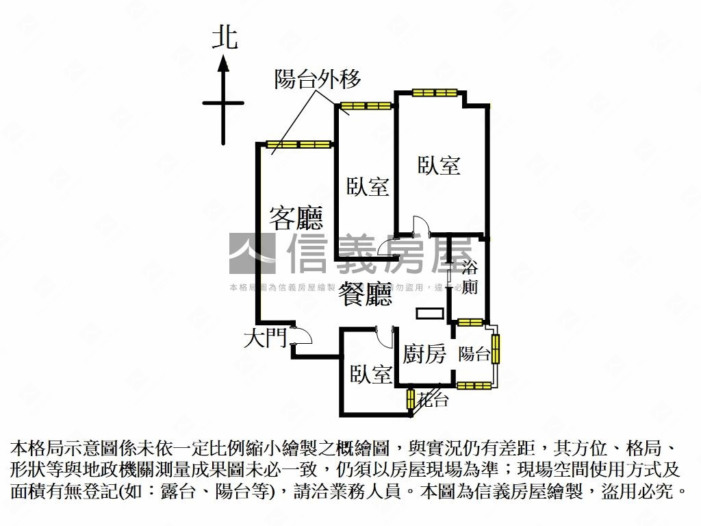 森林大安龍門金華電梯三房房屋室內格局與周邊環境