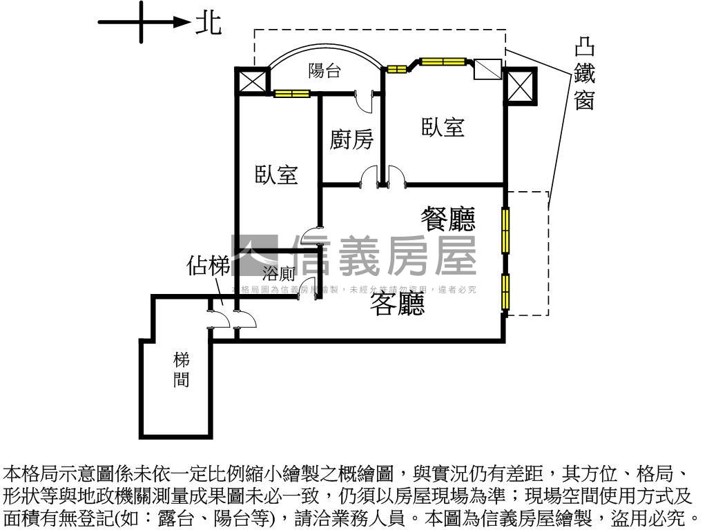 福禧。花園電梯大２房房屋室內格局與周邊環境