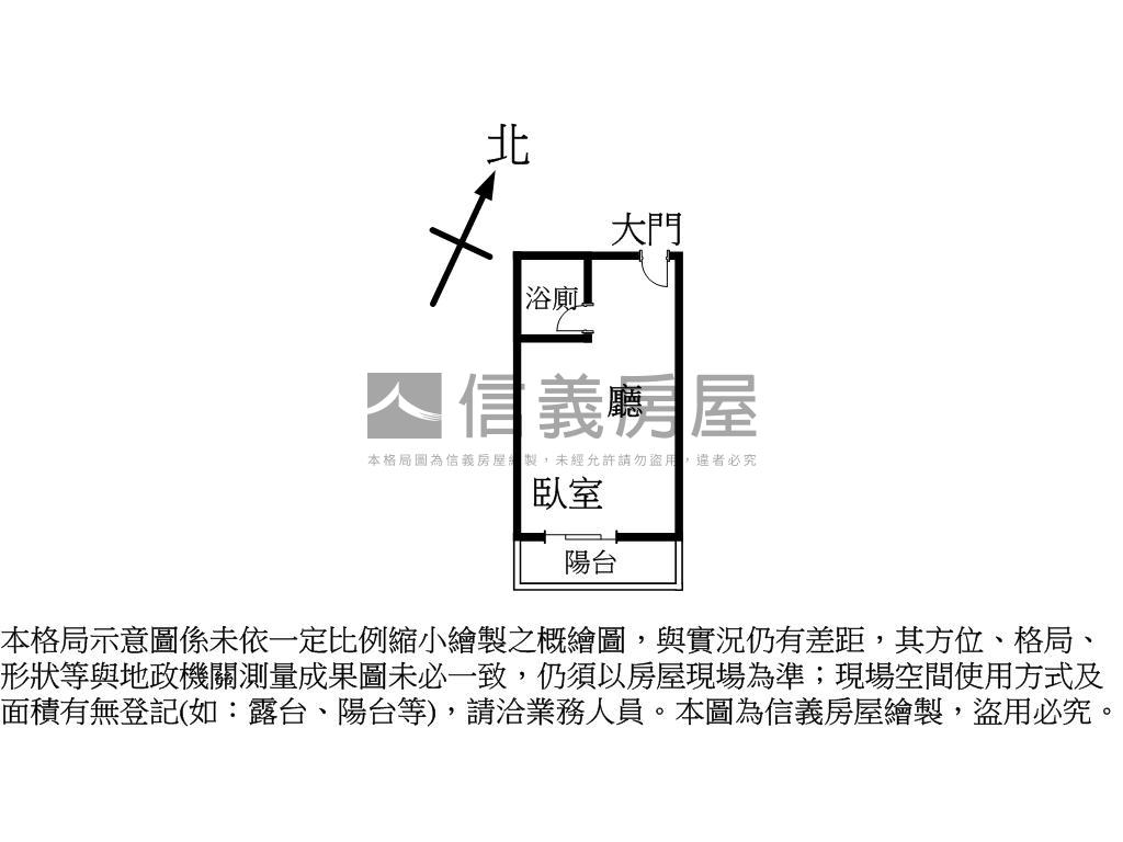 西屯採光一房附車位房屋室內格局與周邊環境