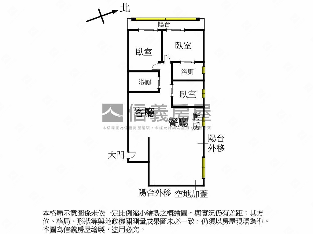 專任天母國小三房美廈房屋室內格局與周邊環境
