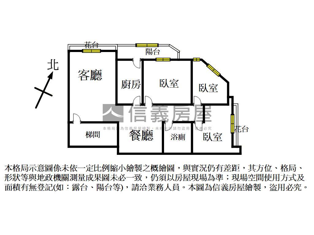 內壢高中旁邊間三房房屋室內格局與周邊環境