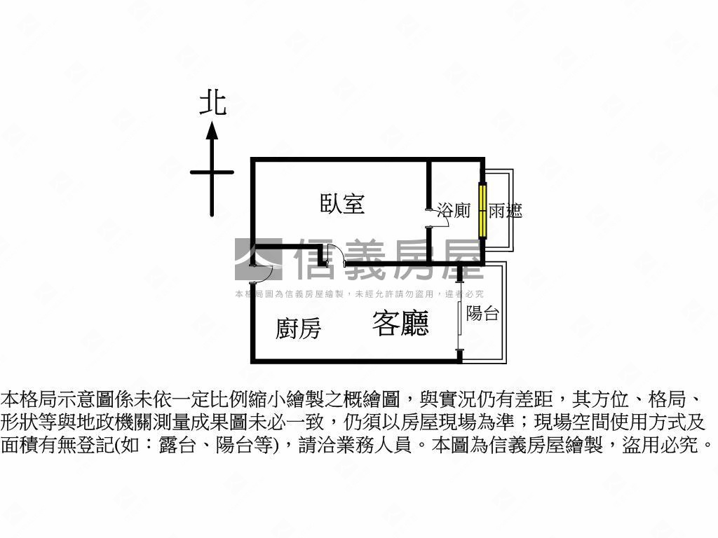 昇揚有隔間大套房平車房屋室內格局與周邊環境