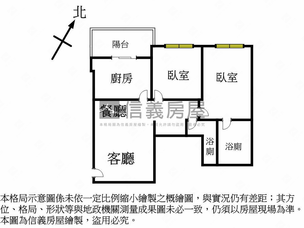 捷運旁海景兩房兩衛有車位房屋室內格局與周邊環境