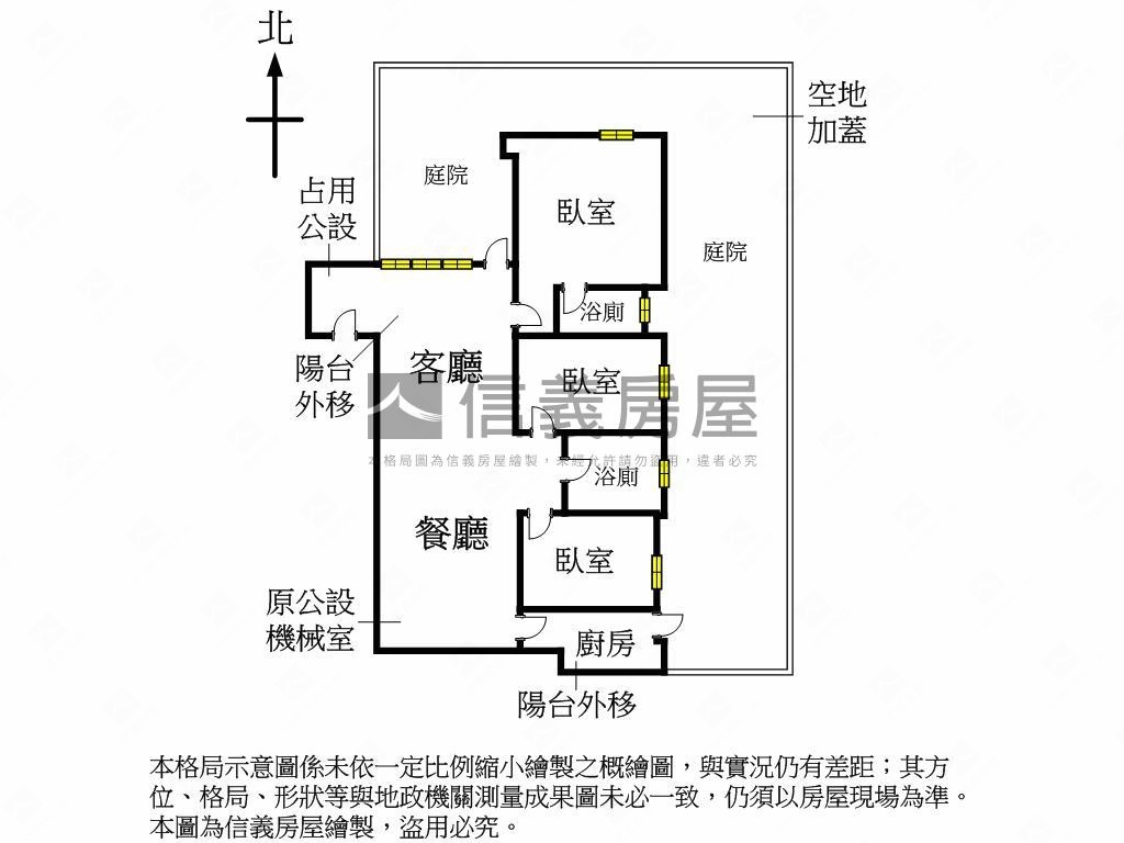 稀有庭院陽明賞一樓房屋室內格局與周邊環境