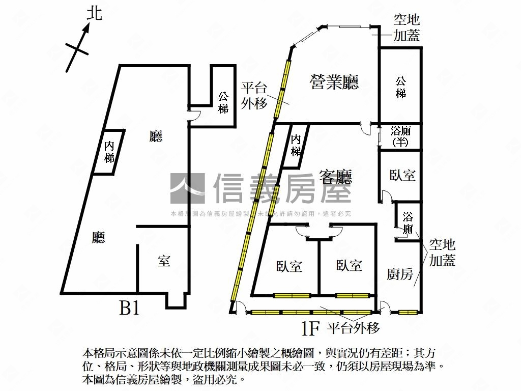 １０１大面寬店辦房屋室內格局與周邊環境