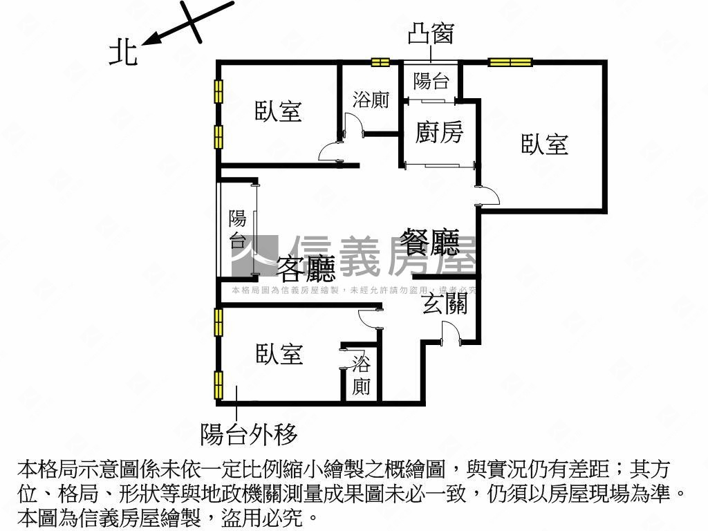 威尼斯河岸景觀三房房屋室內格局與周邊環境