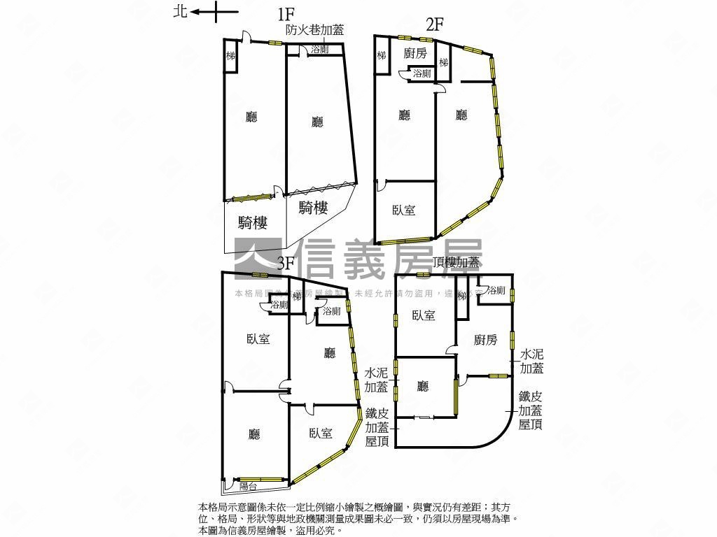 商一北市置產角間店面透天房屋室內格局與周邊環境