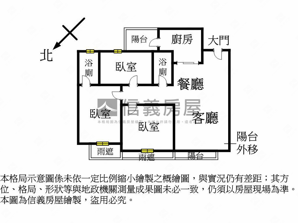 親家新觀美三房＋平車房屋室內格局與周邊環境