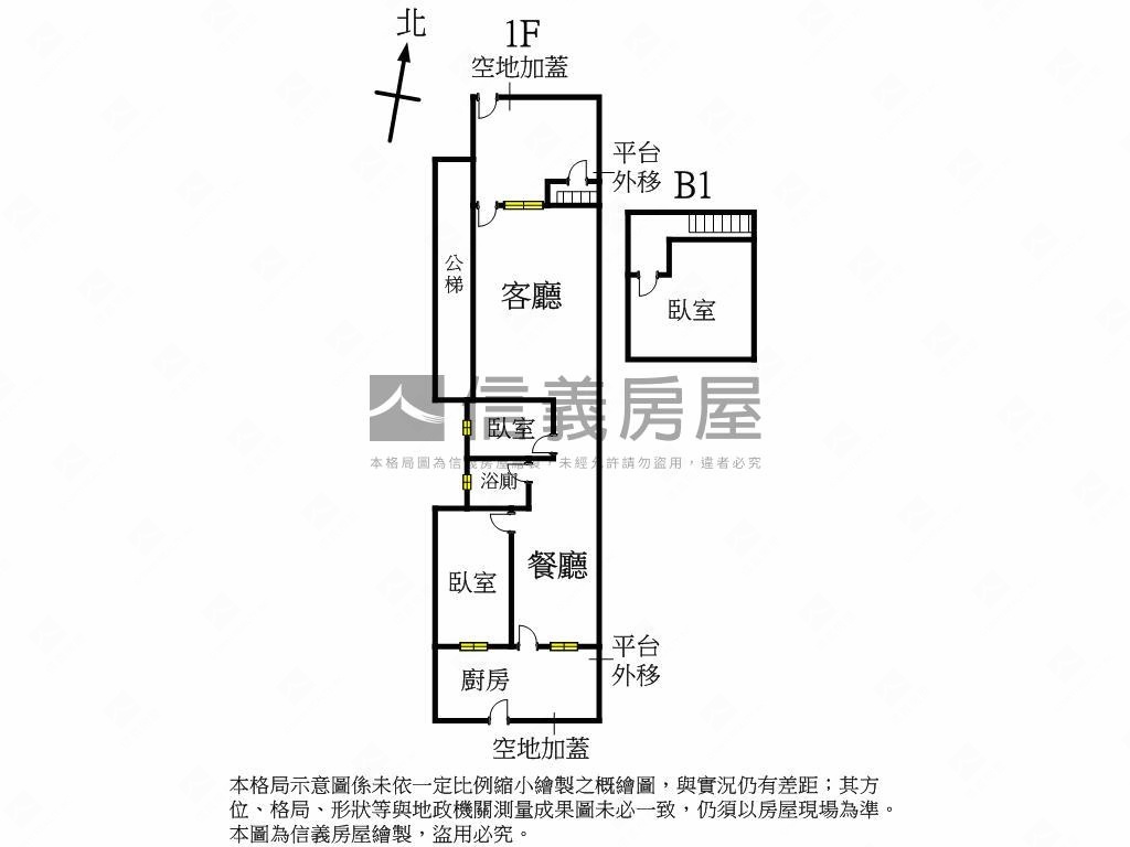 近捷運●稀有大空間一樓戶房屋室內格局與周邊環境