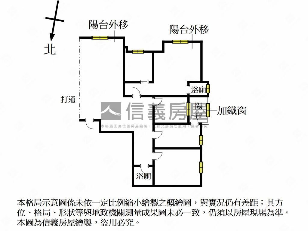 元氣大鎮面中庭綠景Ｂ房屋室內格局與周邊環境