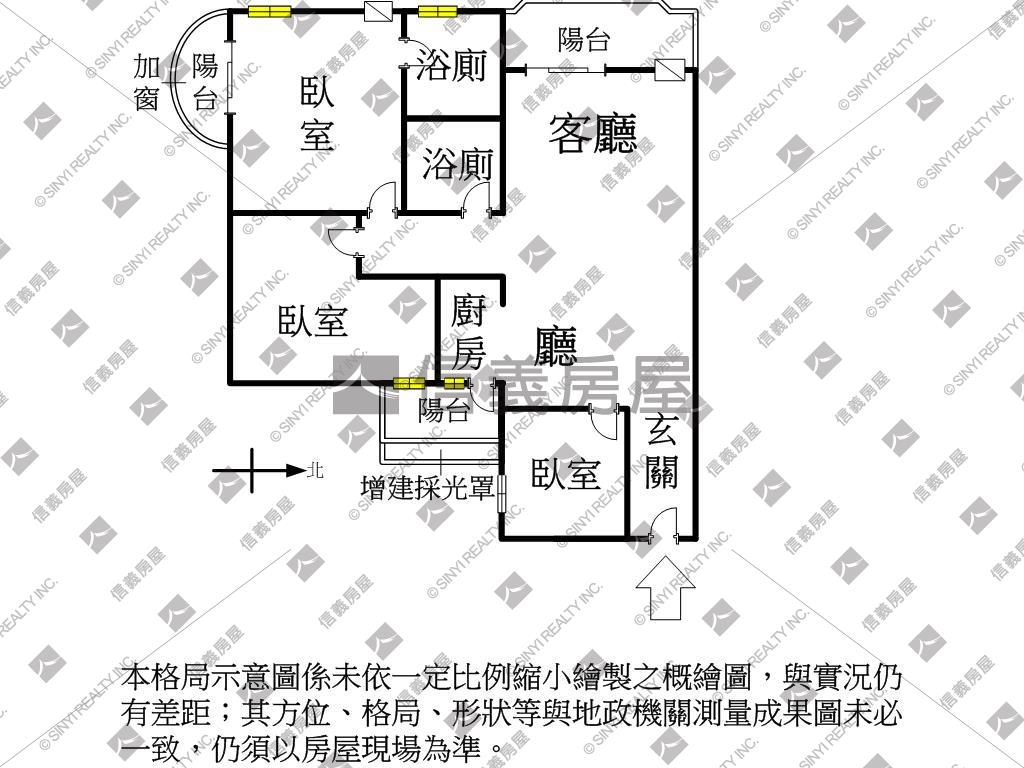 Ｒ１３義享天地美三房平車房屋室內格局與周邊環境