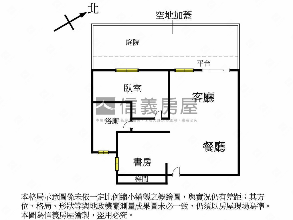 北投溫泉清幽庭院一樓房屋室內格局與周邊環境