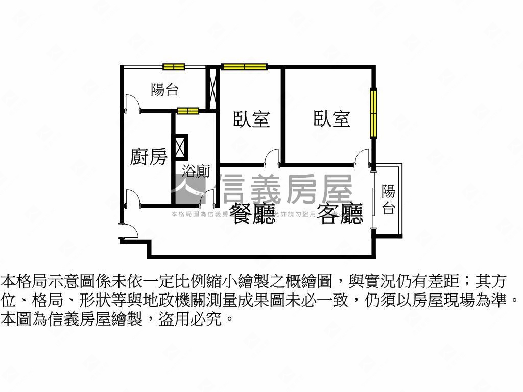 和築親親高樓２房房屋室內格局與周邊環境