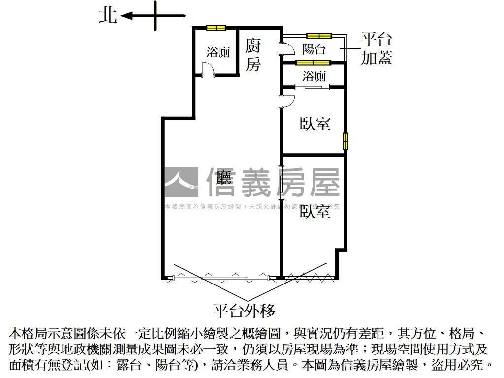誠售木新書香庭園店辦一樓房屋室內格局與周邊環境