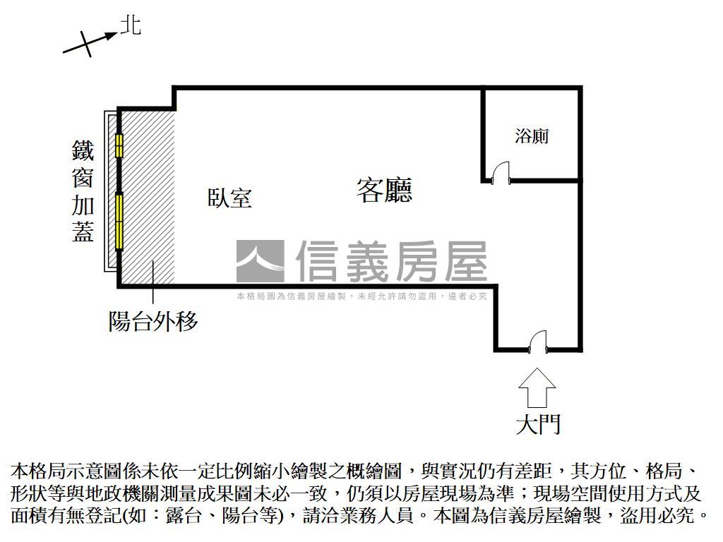 北華街採光美美大套房房屋室內格局與周邊環境