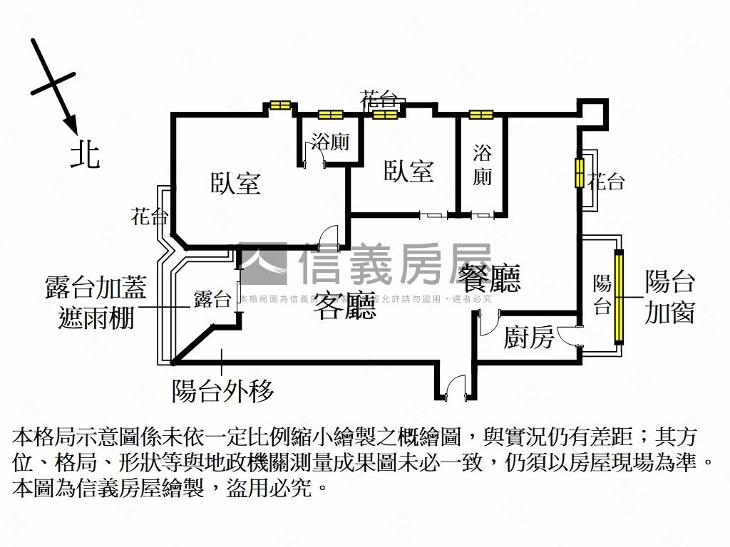 大直明水路住宅露臺戶房屋室內格局與周邊環境