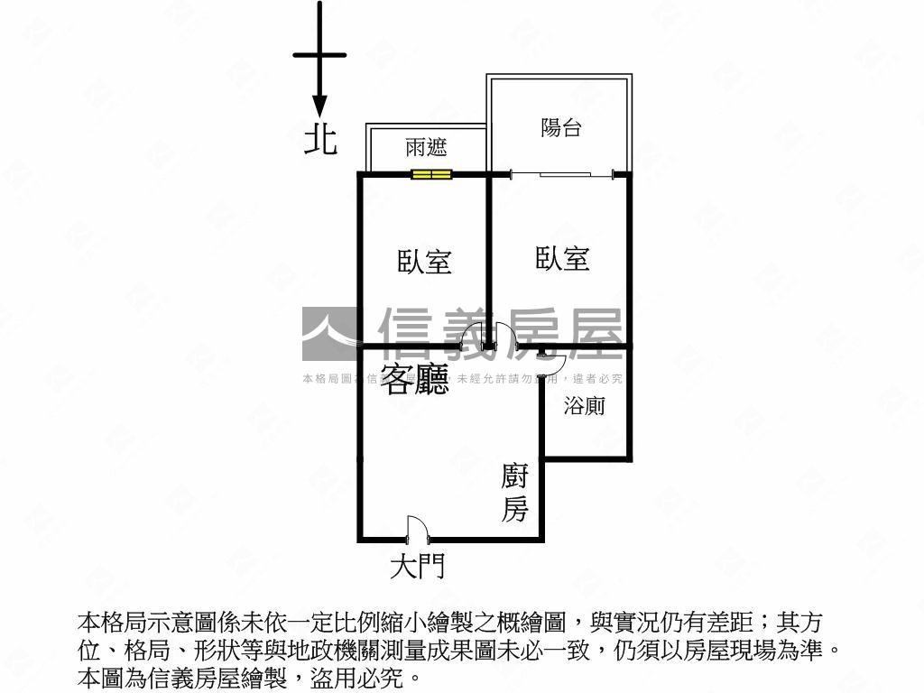 信義五福學區裝潢巧思２房房屋室內格局與周邊環境