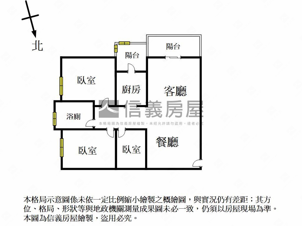 專任彩虹城視野戶三房平車房屋室內格局與周邊環境