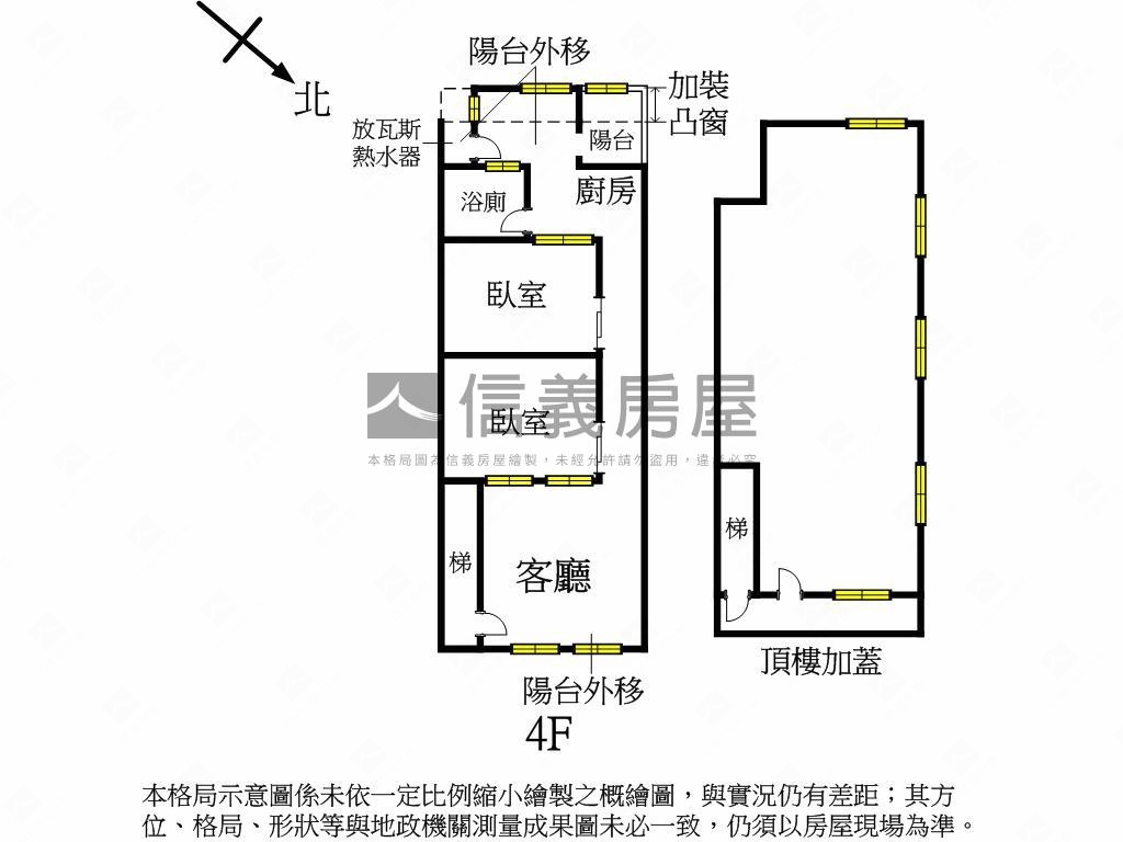 近徐匯公寓４樓房屋室內格局與周邊環境