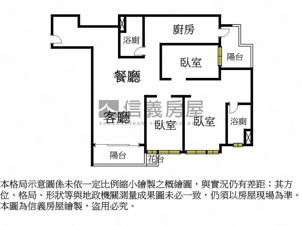 百川博硯珍稀綠意三房車位房屋室內格局與周邊環境