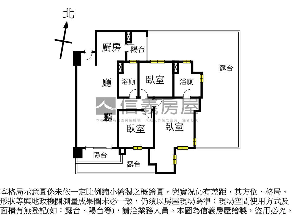 沐微風３房平車樹梢戶房屋室內格局與周邊環境