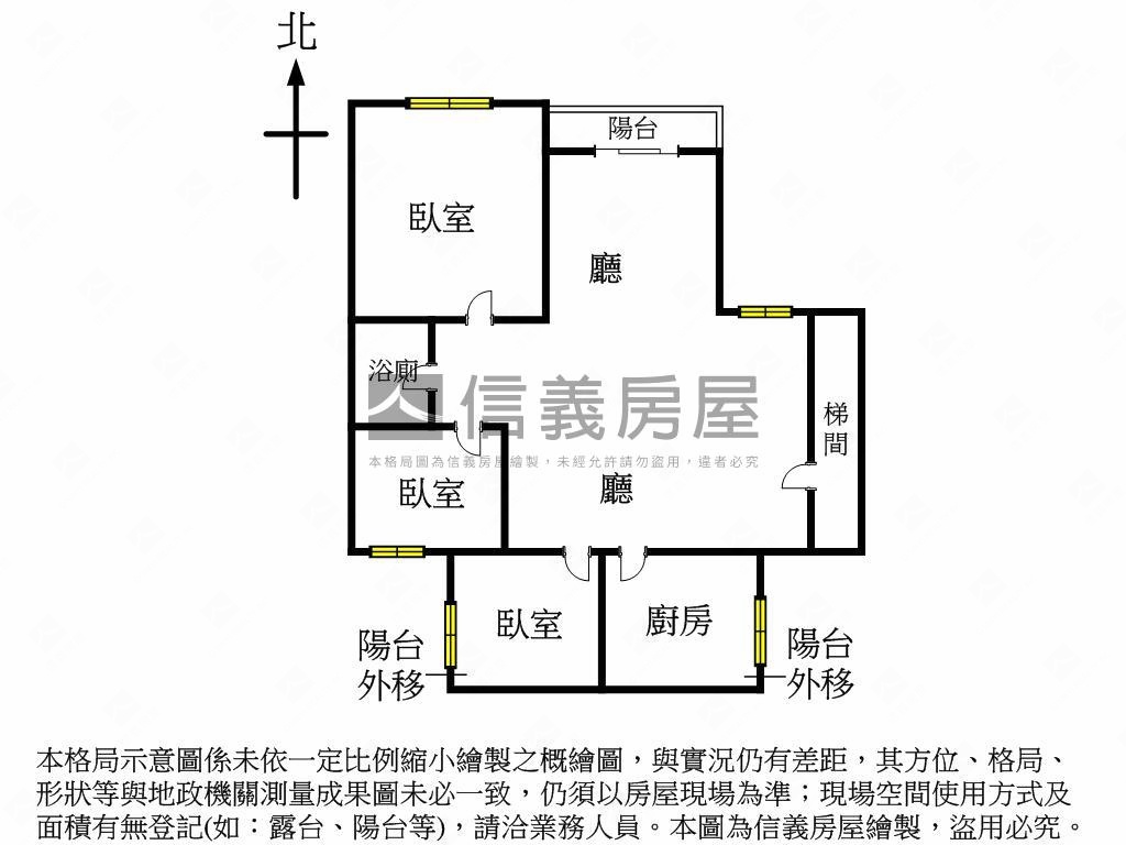 健康學區一層一戶２樓邊間房屋室內格局與周邊環境
