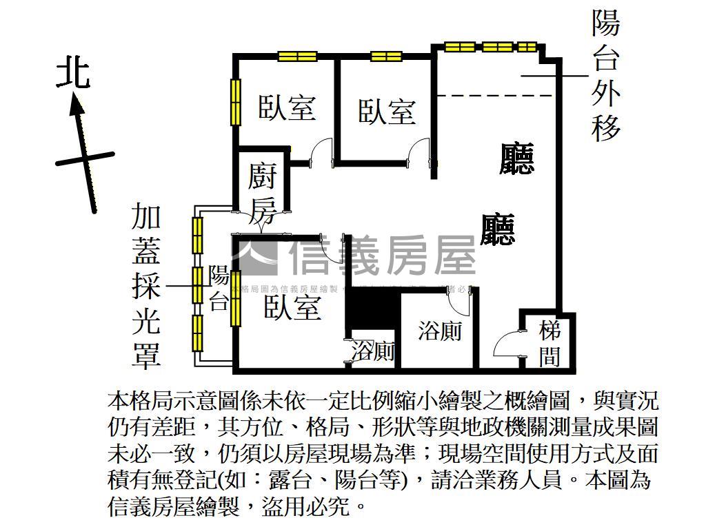 大成龍門次頂樓三房房屋室內格局與周邊環境