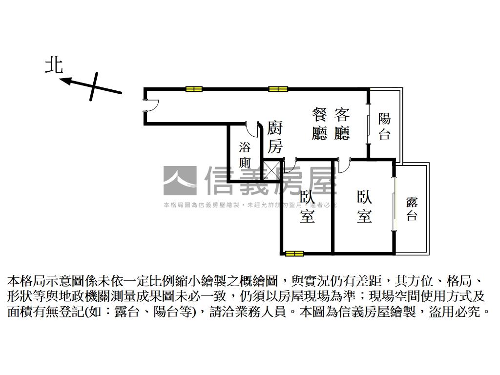 專任藍線電梯兩房附車位房屋室內格局與周邊環境