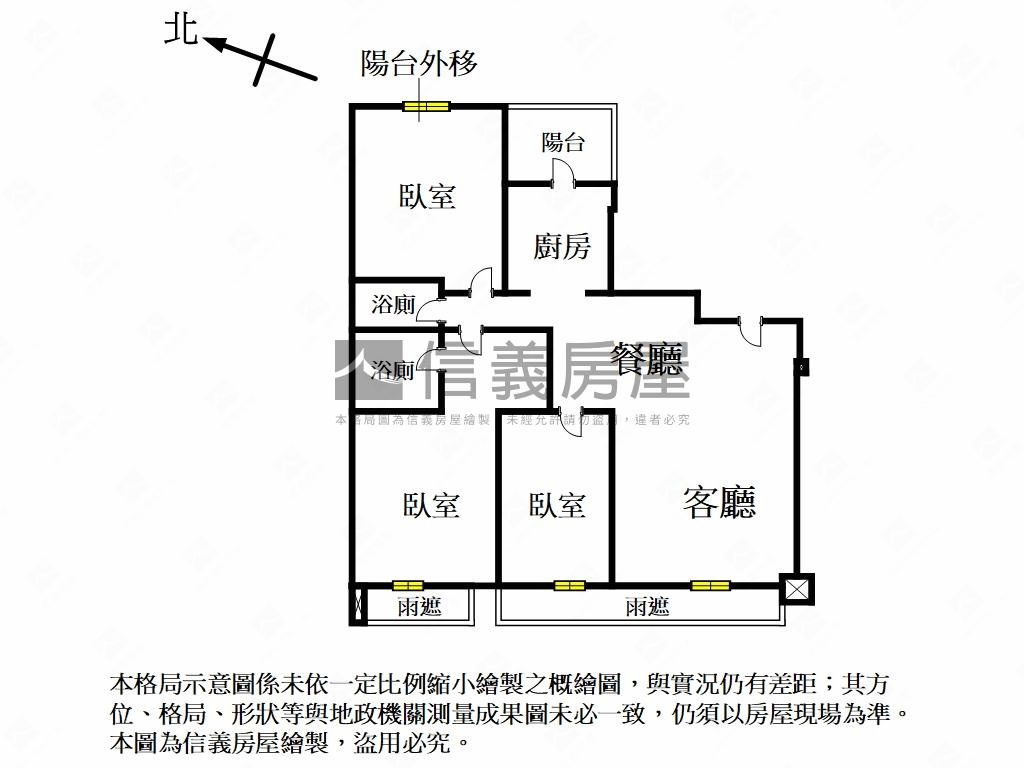 東煒富寓質感美三房房屋室內格局與周邊環境