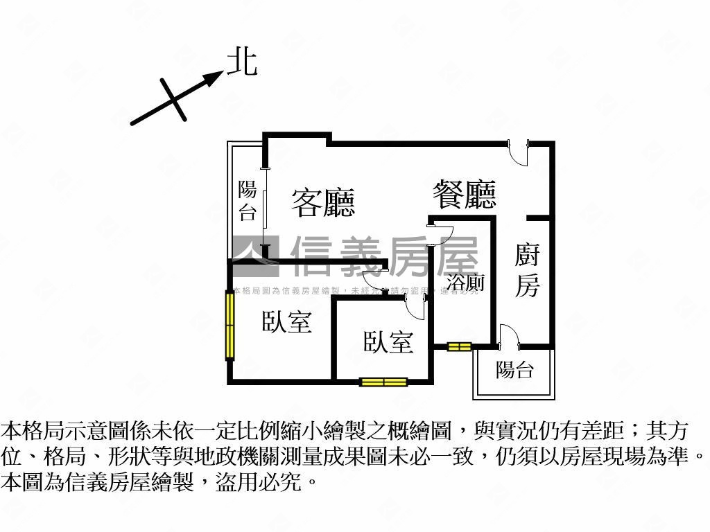 聚佳大砌品味優質美二房房屋室內格局與周邊環境