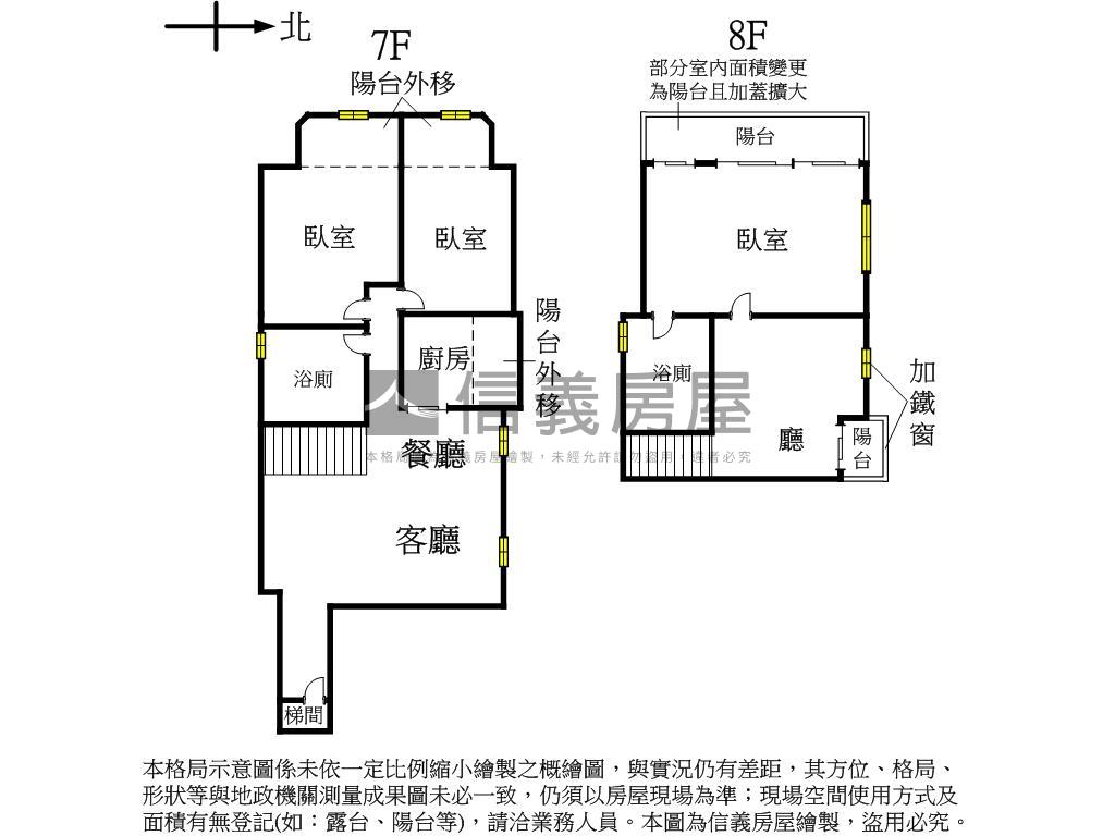 科博館樓中樓☆衛浴開窗房屋室內格局與周邊環境