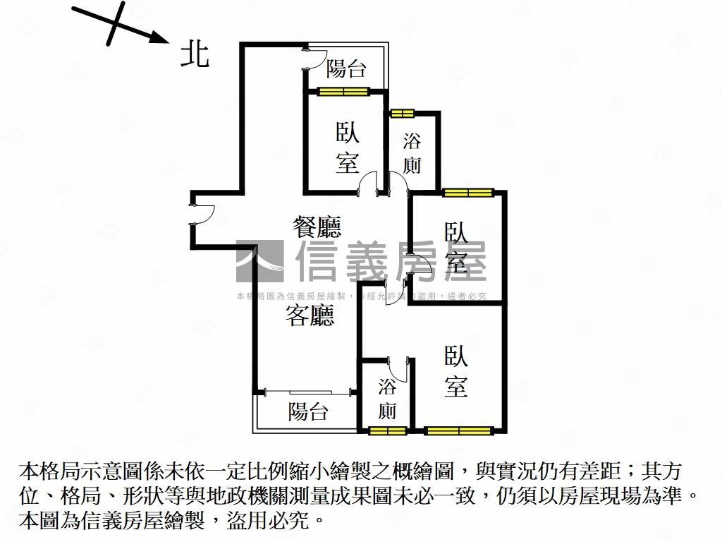王爺壟全新採光三房房屋室內格局與周邊環境