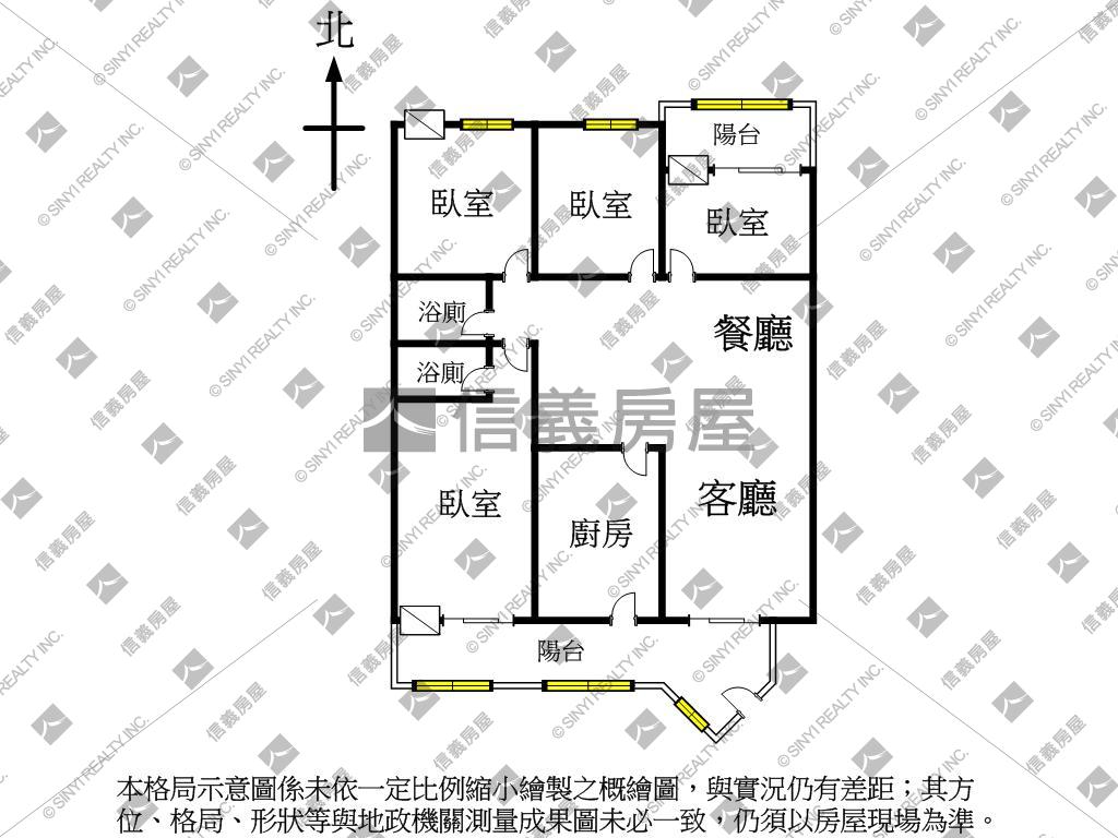 安靜四房採光黎明向上房屋室內格局與周邊環境