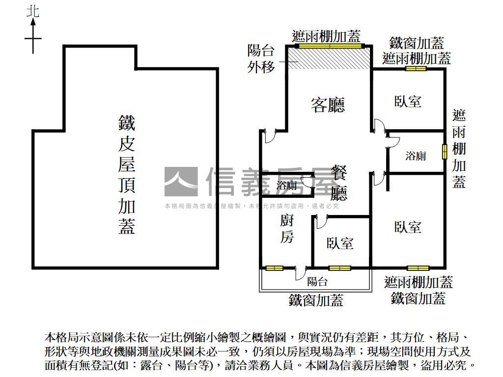近誠品碳佐麻里三面採光寓房屋室內格局與周邊環境