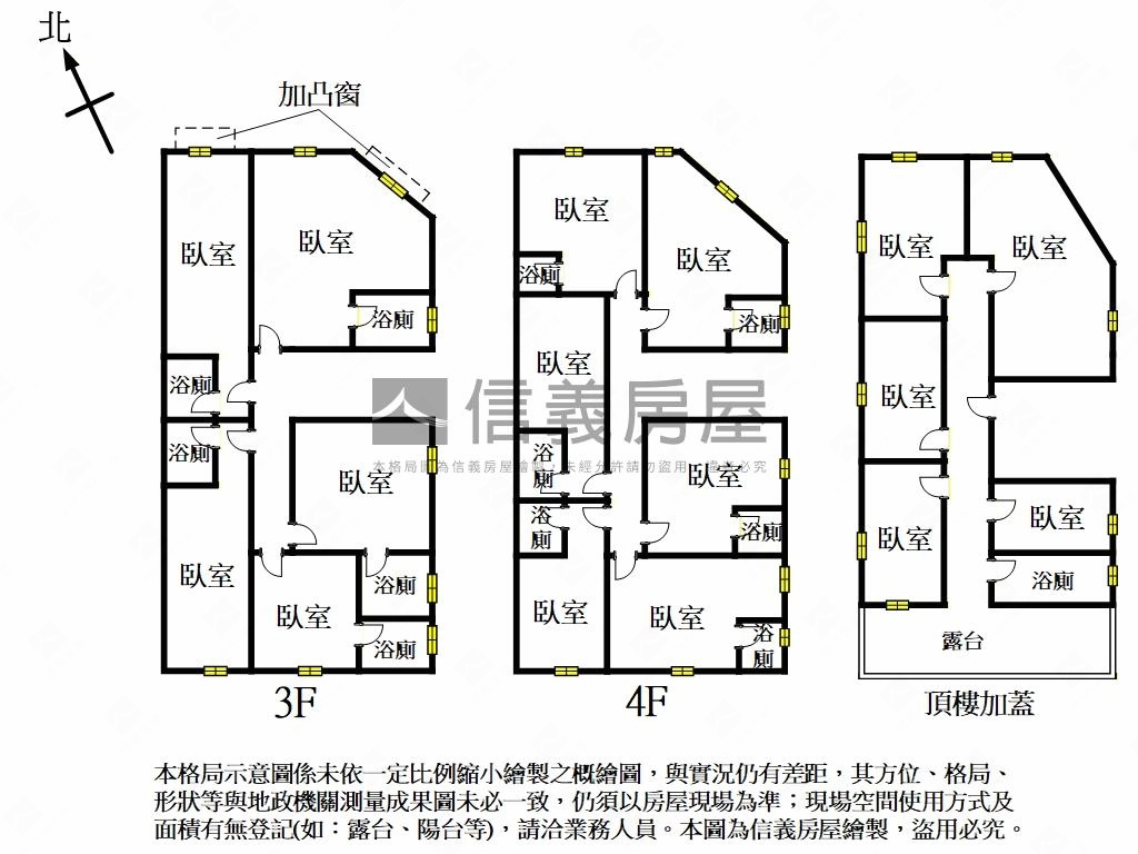 林森北三、四樓共１１戶房屋室內格局與周邊環境