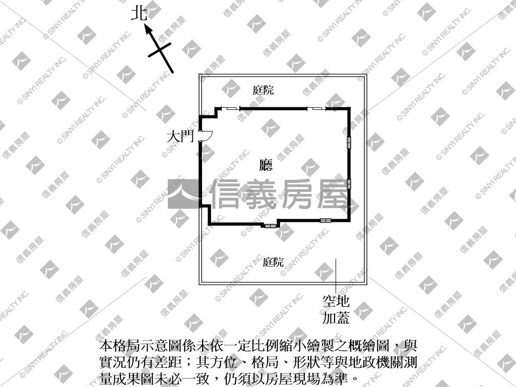 信義新屋美庭院房屋室內格局與周邊環境