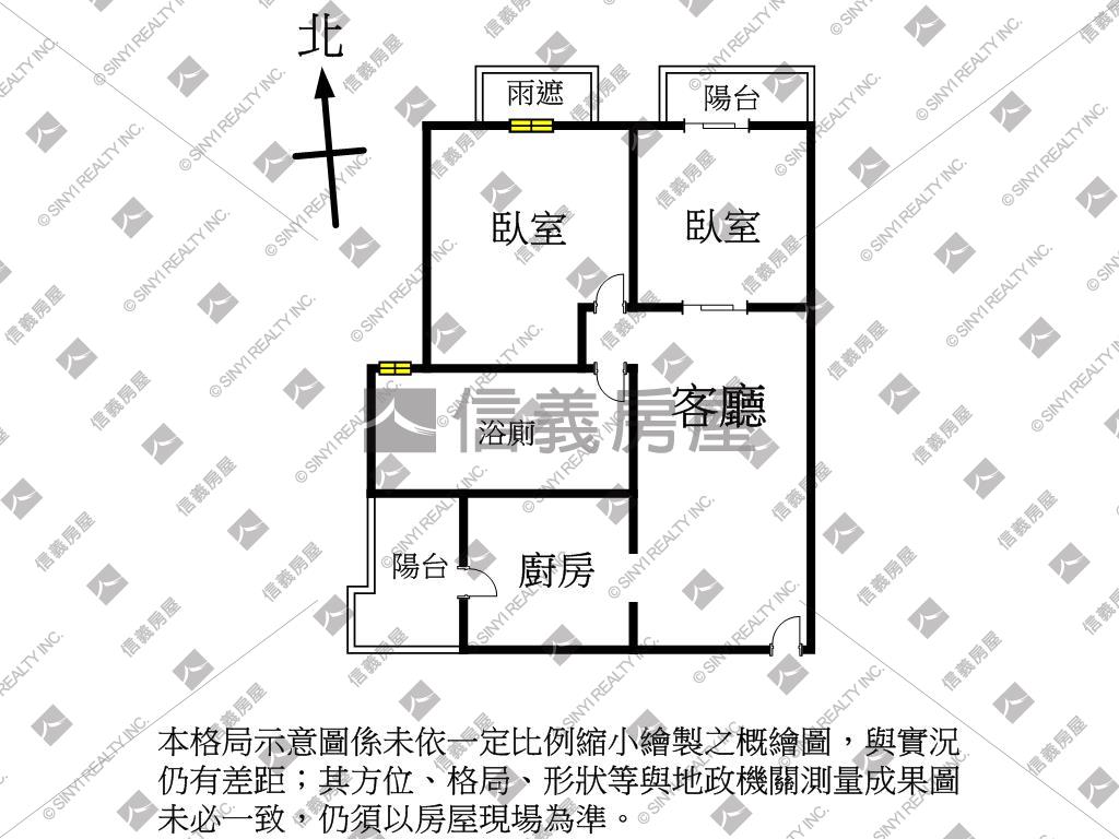 近捷運水丰尚精美兩房車房屋室內格局與周邊環境