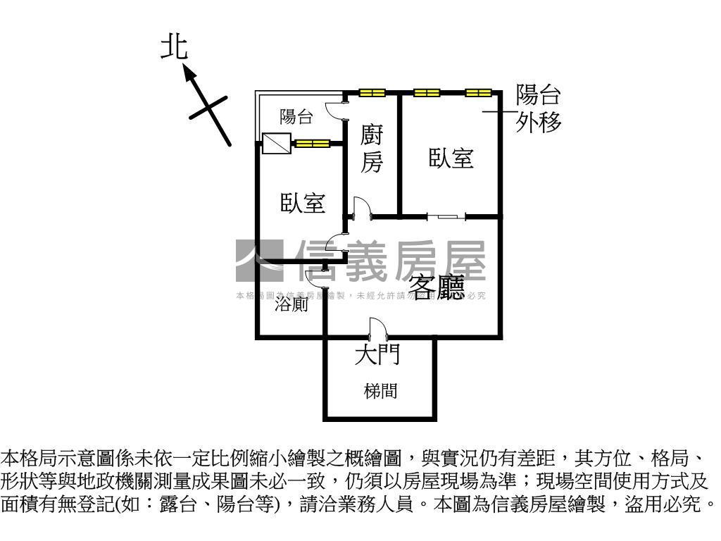 雄霸雙星電梯２房房屋室內格局與周邊環境