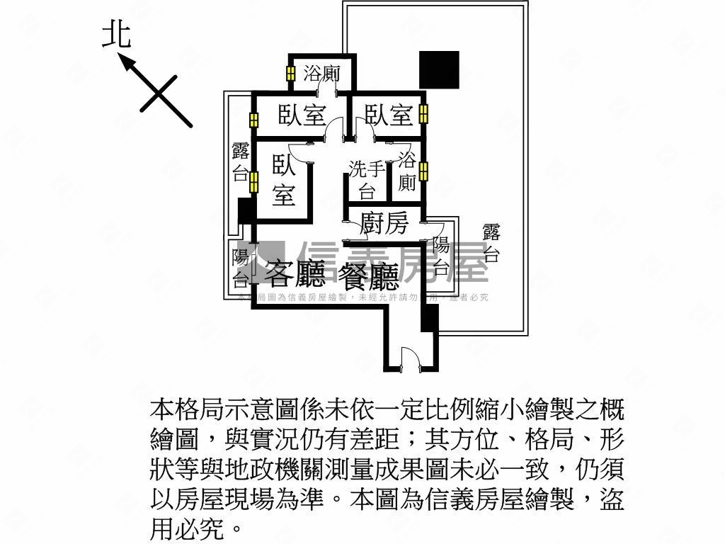 近站前大露臺☆詠美館三房房屋室內格局與周邊環境
