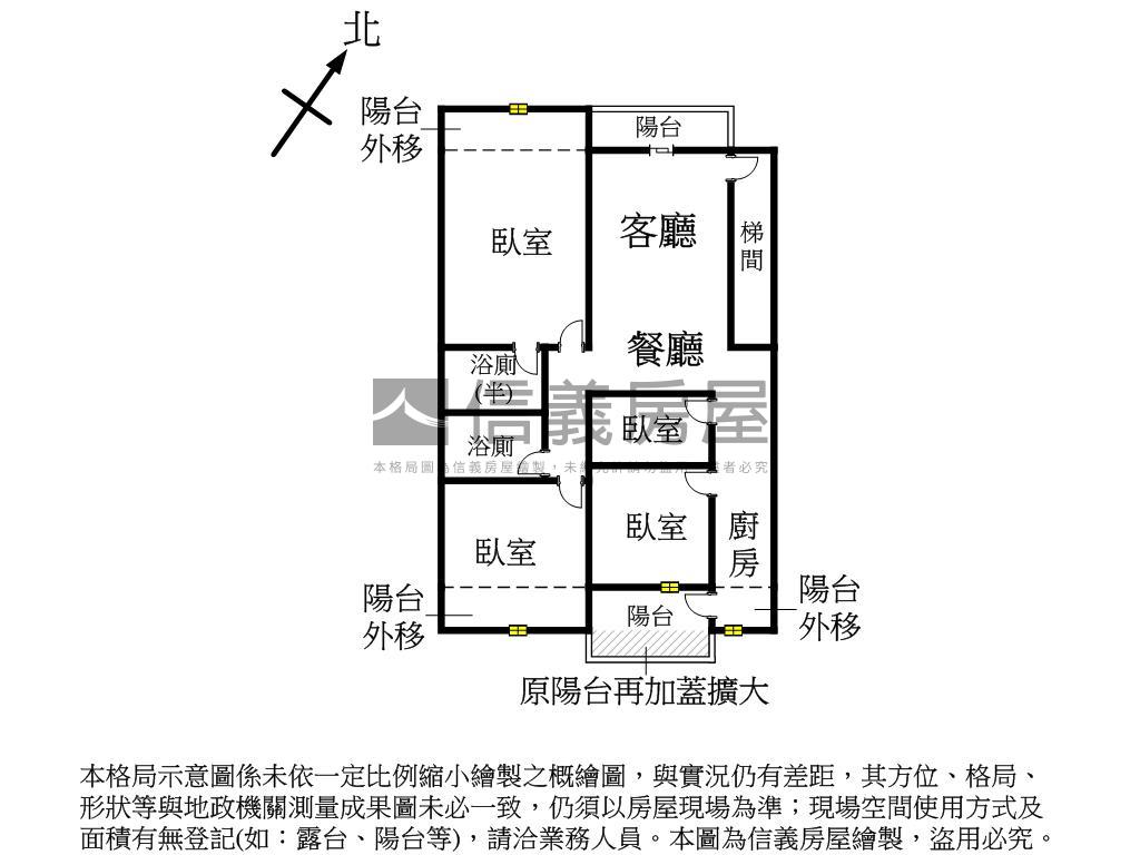 民享街裝潢美３樓房屋室內格局與周邊環境