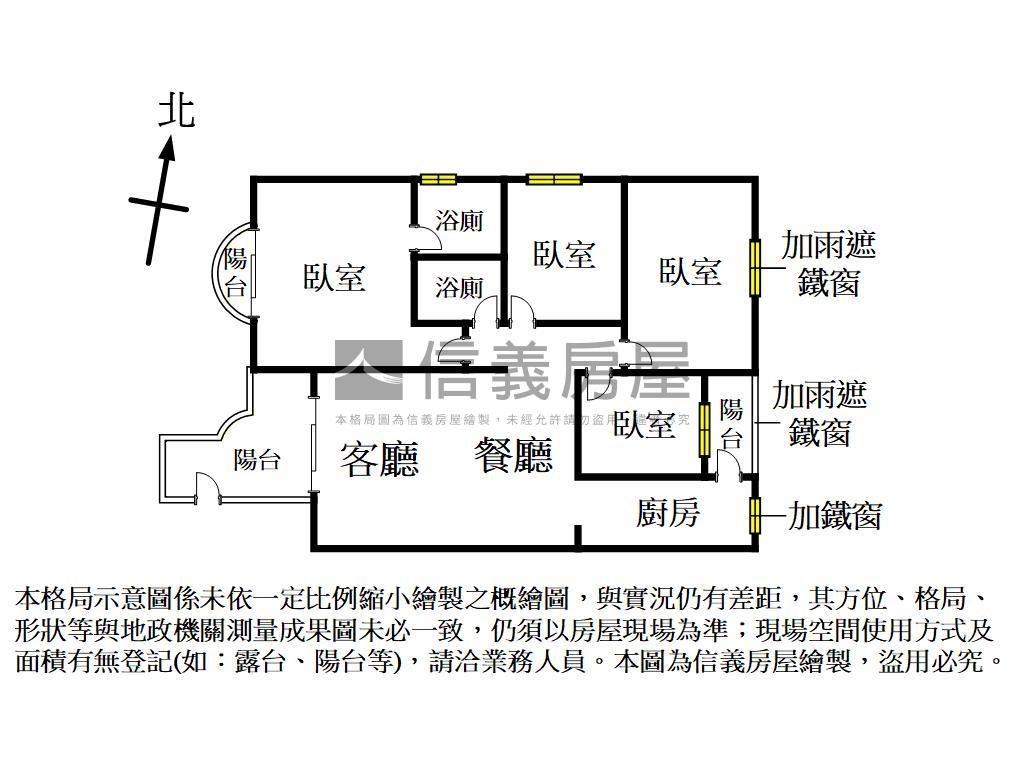 俗！陽台進出採光四房平車房屋室內格局與周邊環境
