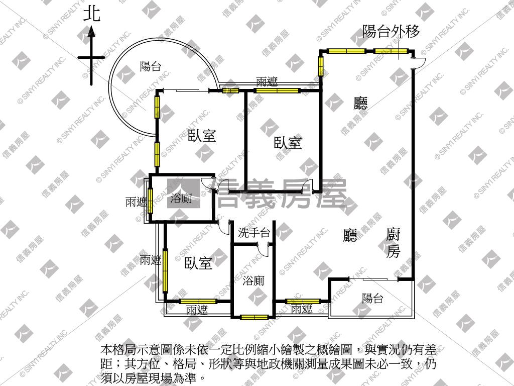 永恆海景‧寬敞三房平車房屋室內格局與周邊環境