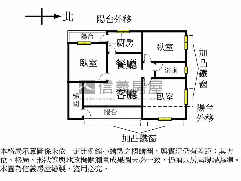 忠孝方正三面採光公寓房屋室內格局與周邊環境