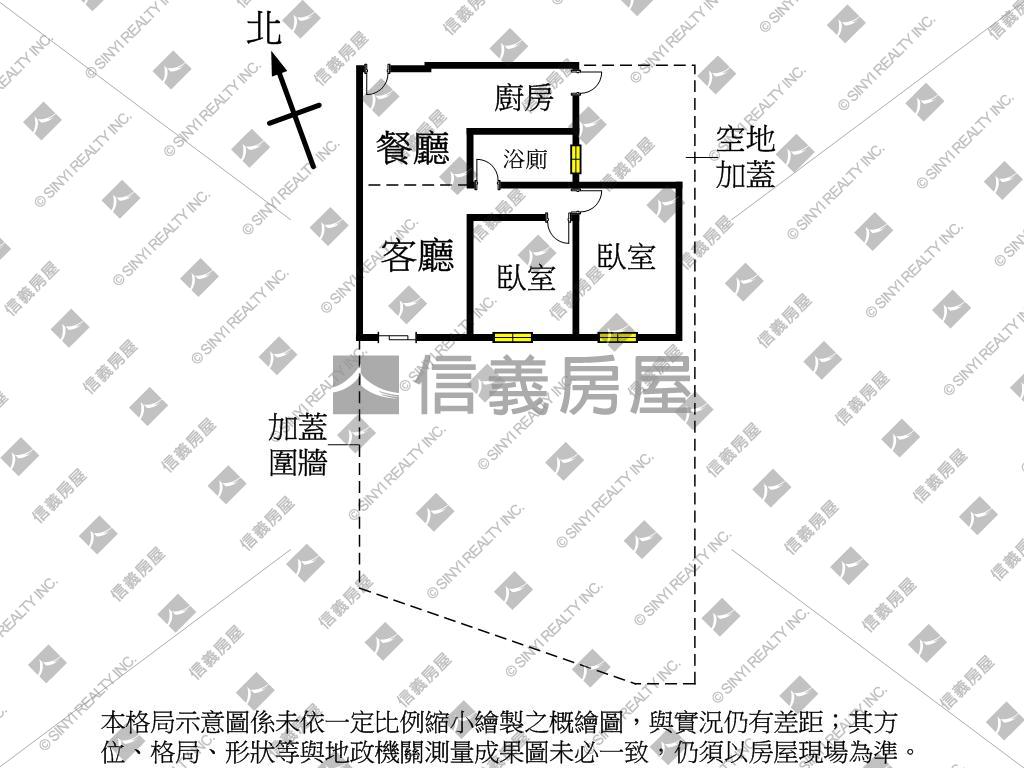 全新未住２房平車附大庭院房屋室內格局與周邊環境