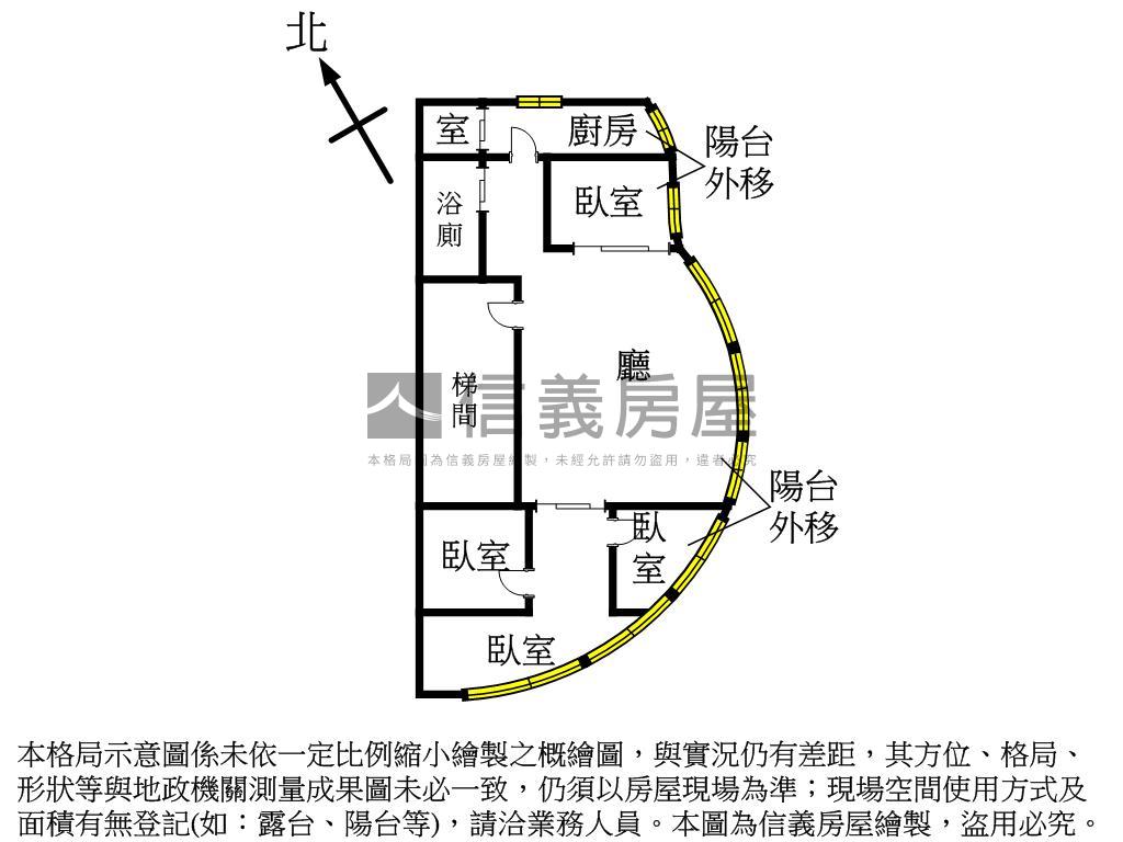 一層一戶電梯住辦房屋室內格局與周邊環境