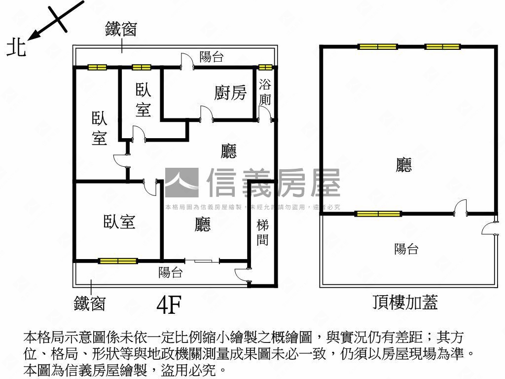前後陽台清幽美寓４＋５房屋室內格局與周邊環境