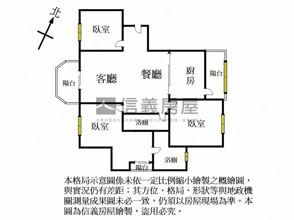 專任！宜誠大美三房雙車位房屋室內格局與周邊環境
