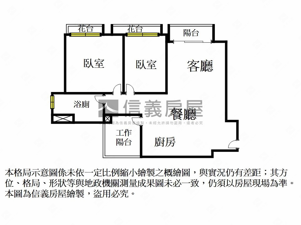 鴻邑雲山硯Ｃ棟兩房平車房屋室內格局與周邊環境